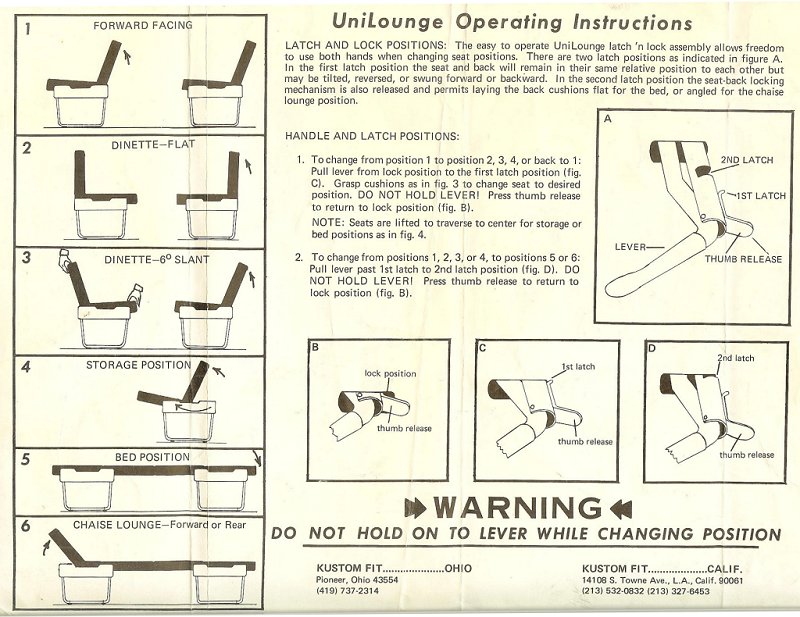 Unilounge Instructions